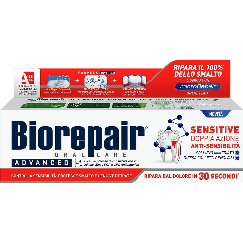 Зубная паста Biorepair Advanced Sensitive 75 мл фото