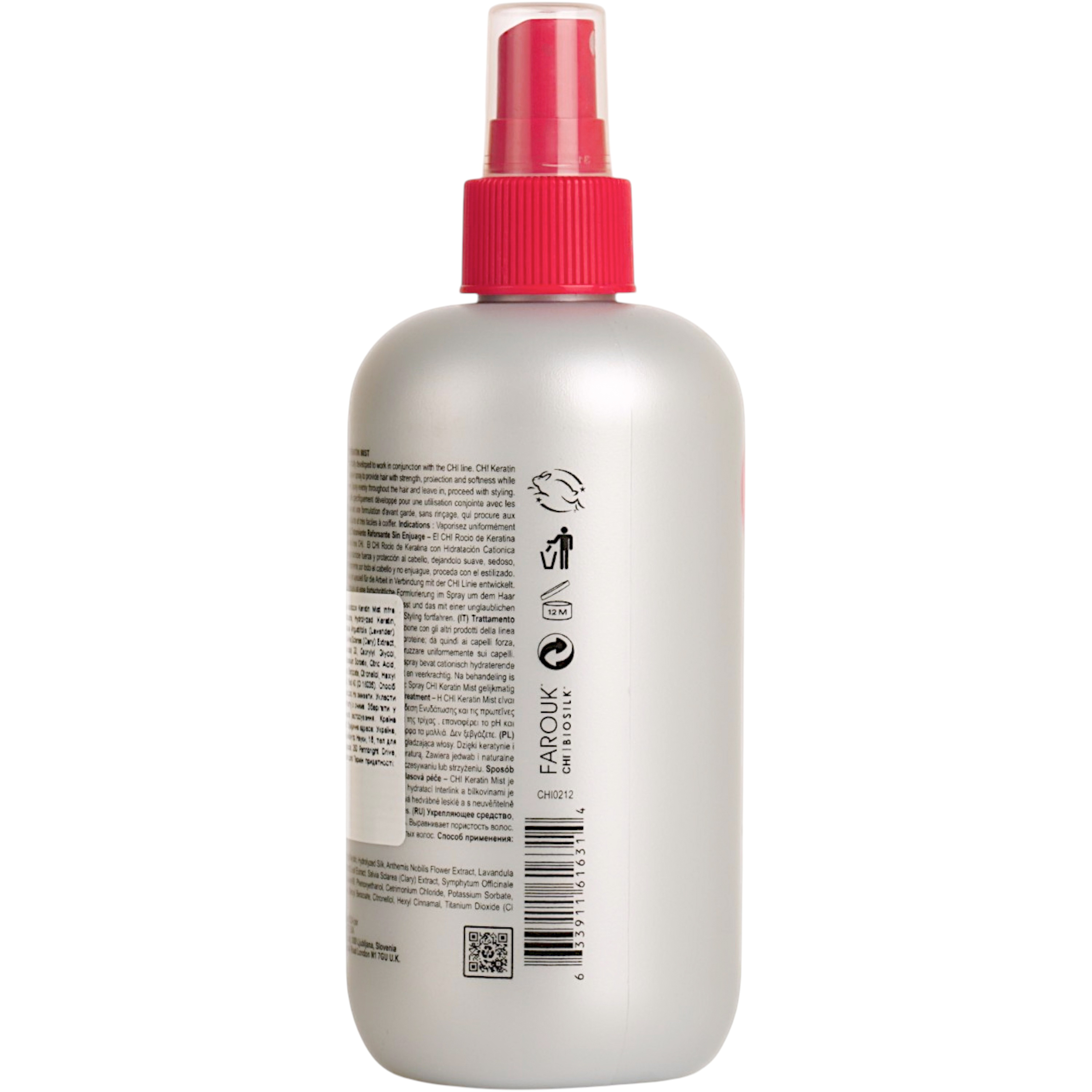 Кондиционер несмываемый укрепляющий для волос Keratin Mist Infra CHI 355 мл фото3