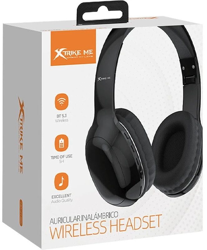 Навушники XTRIKE ME Bluetooth 5.3 Black (HD-215BK) фото