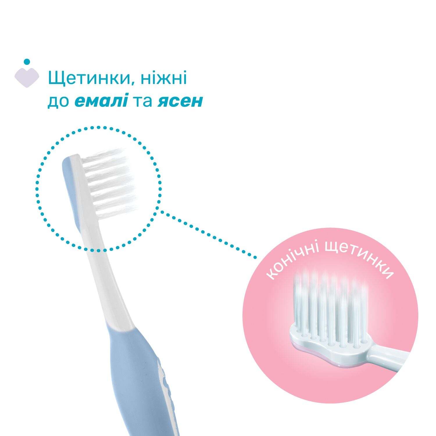 Зубная щетка Chicco для первых зубов, 6-36 мес. голубая (12081.11) фото2