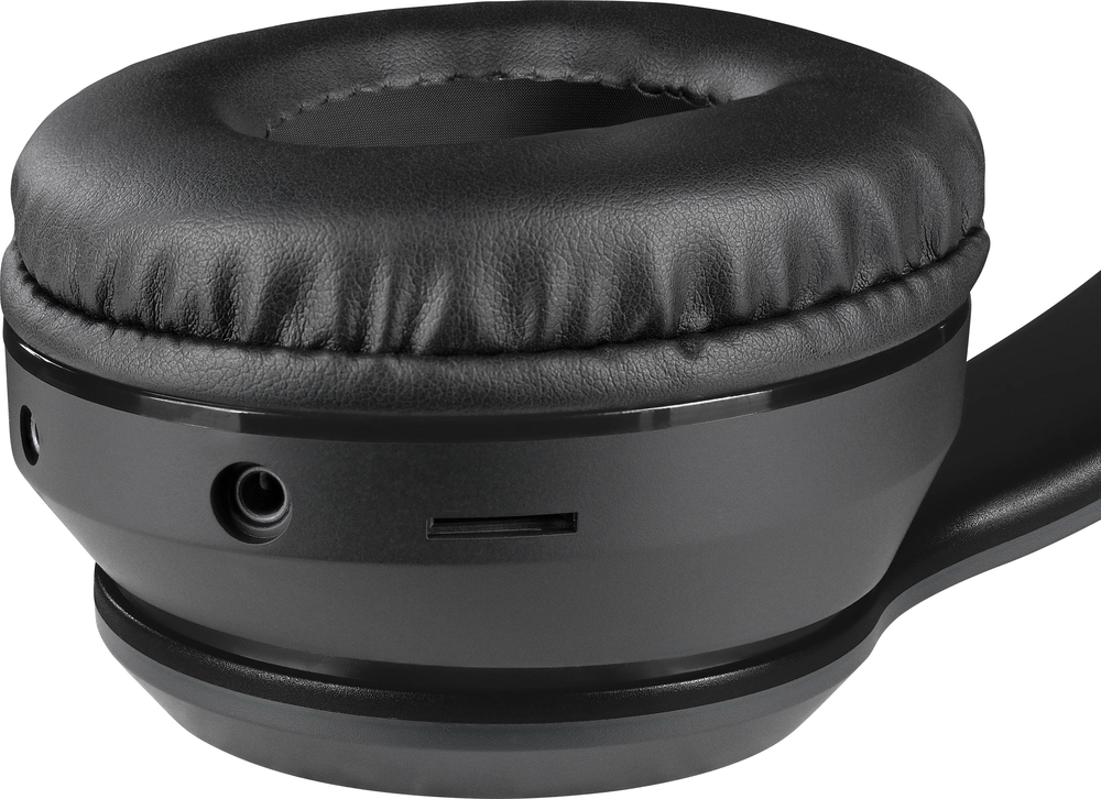 Наушники с микрофоном Defender FreeMotion B571 Bluetooth, гибкий микрофон, LED, Black (63572) фото