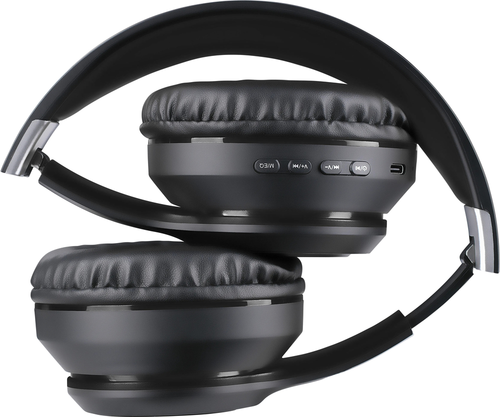 Наушники с микрофоном Defender FreeMotion B571 Bluetooth, гибкий микрофон, LED, Black (63572) фото