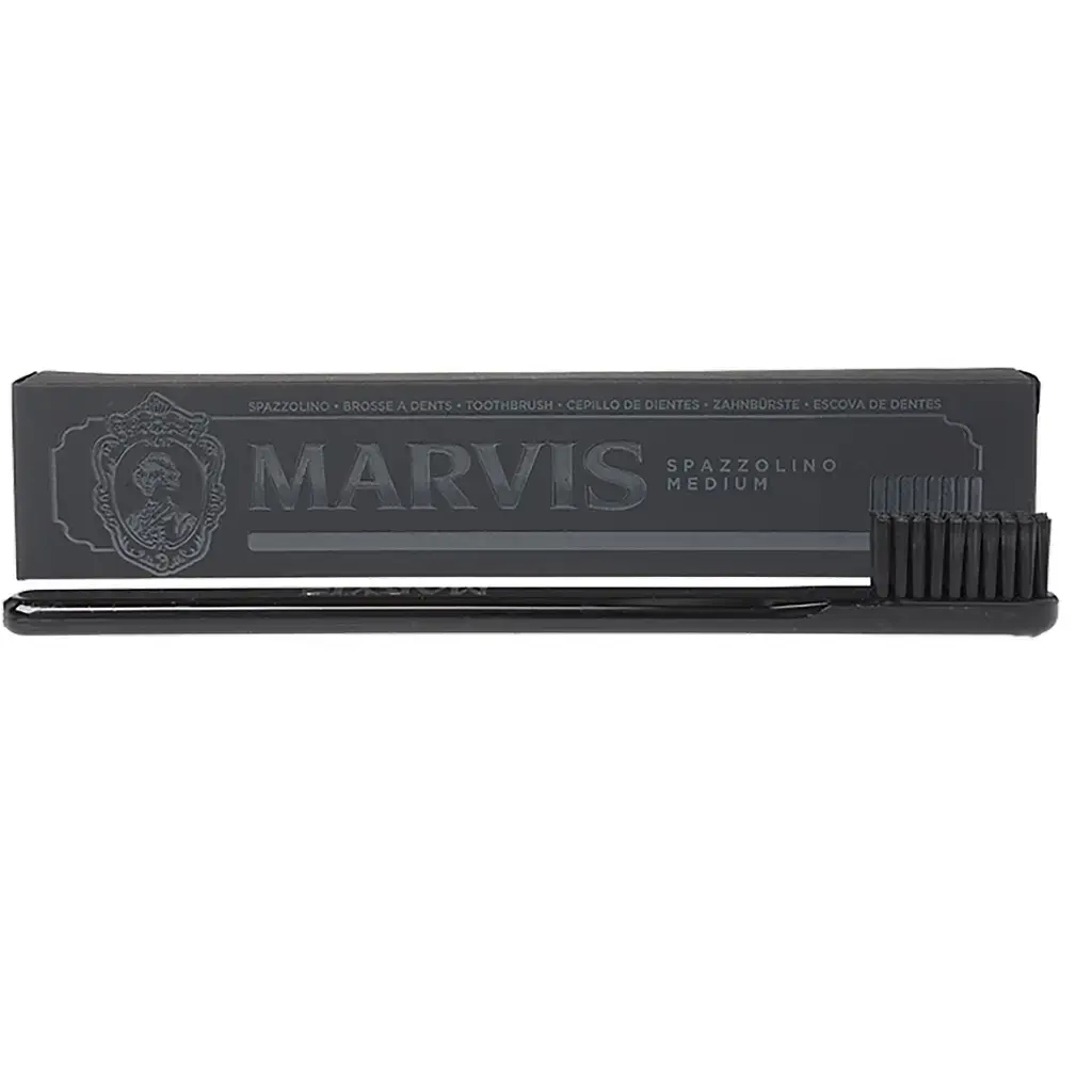 Зубная щетка Marvis Toothbrush Medium, средняя, черный фото2