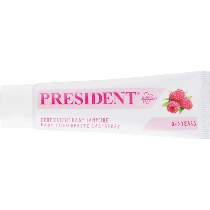 Зубна паста President Baby Toothpaste Raspberry 0-3 years 30 мл фото2