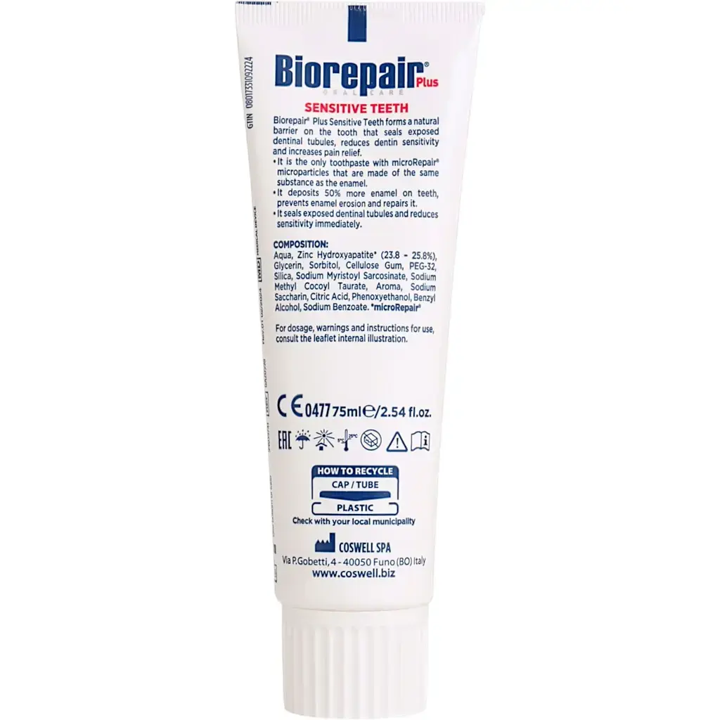 Зубная паста Biorepair Plus Профессиональное лишение чувствительности, 75 мл фото