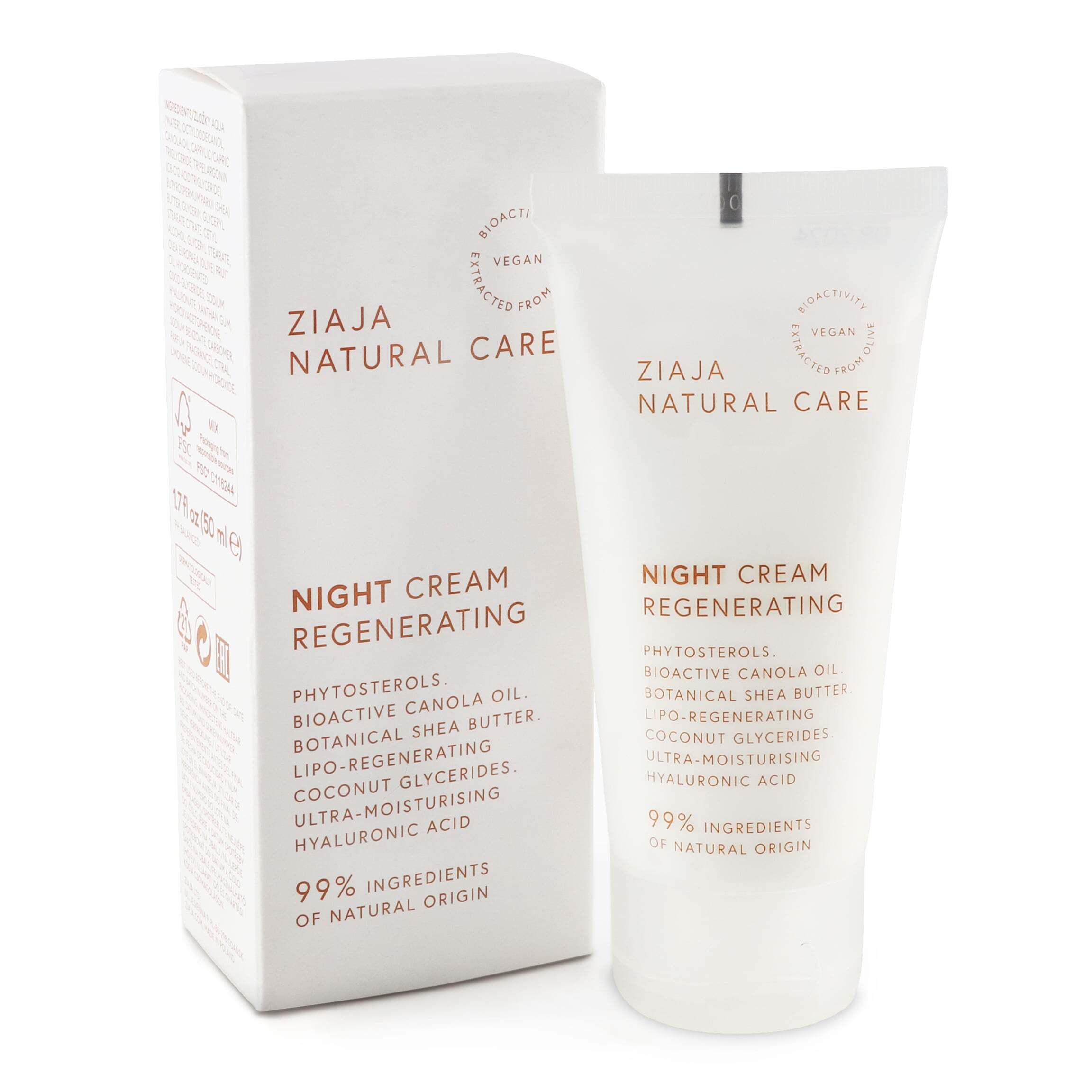 Крем для лица Ziaja Natural Care Ночной с гилауроновой кислотой, 50 мл фото2