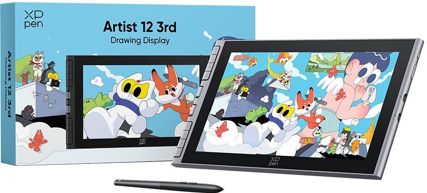 Монитор-планшет XP-pen Artist12 Pen Display (3nd Gen) серый (CPCD121FH-GR) фото15