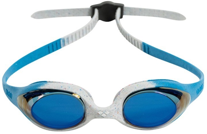 Окуляри для плавання Arena SPIDER JR MIRROR 1E362-903 OFSM Біло-блакитний (3468336926550) фото2
