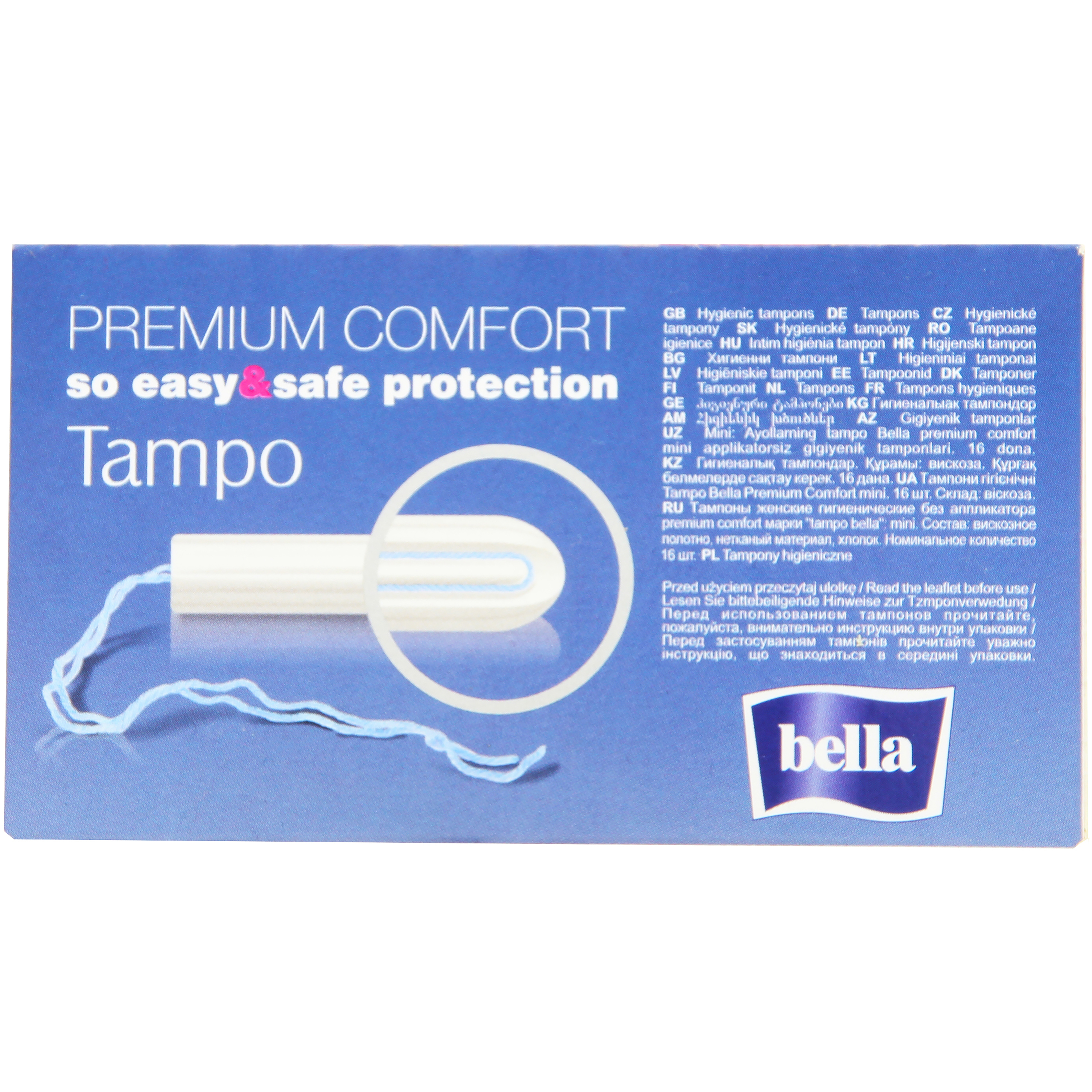 Тампоны гигиенические Bella Tampo Premium Comfort mini, 16 шт. фото