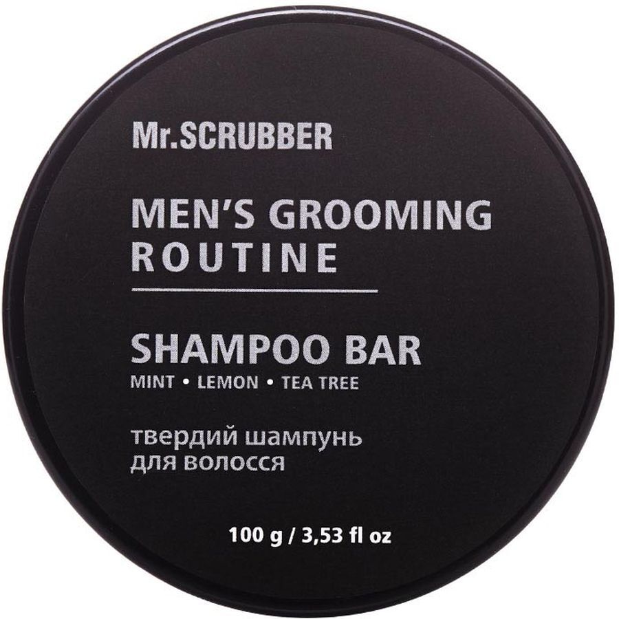 Твердый шампунь для волос Mr.Scrubber Men's Grooming Routine 100 г (1062) фото3