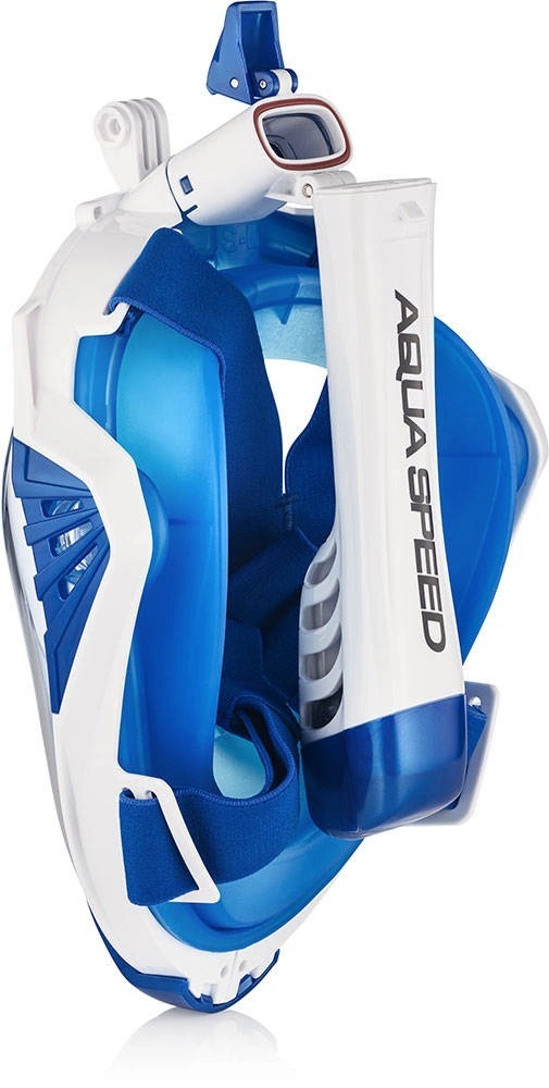 Повнолицьова маска Aqua Speed DRIFT 7086 249-51 S/M Біло-синій (5908217670861) фото3