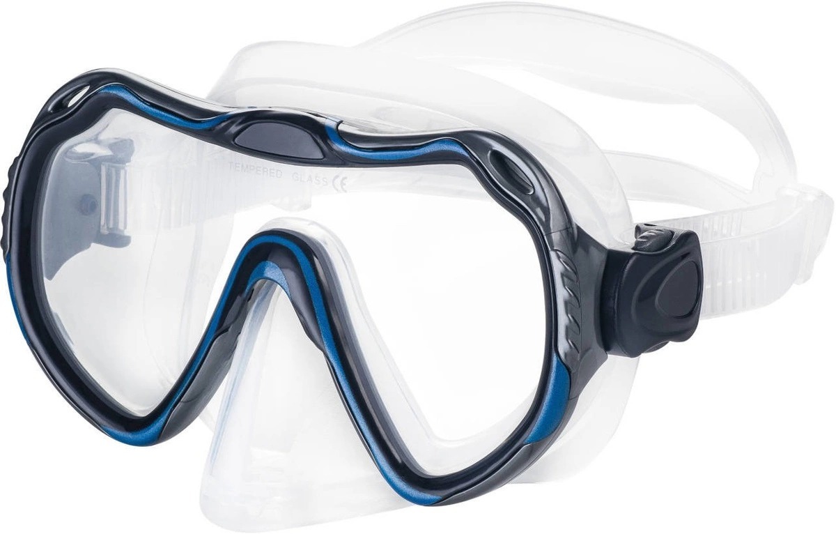 Набор маска и трубка Aqua Speed JAVA + ELBA 8205 614-11 OSFM Синий (5908217682055) фото