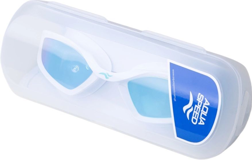 Очки для плавания Aqua Speed RAVEN MIRROR 61425 713-29 OFSM Бело-бирюзовый (5905718614257) фото5
