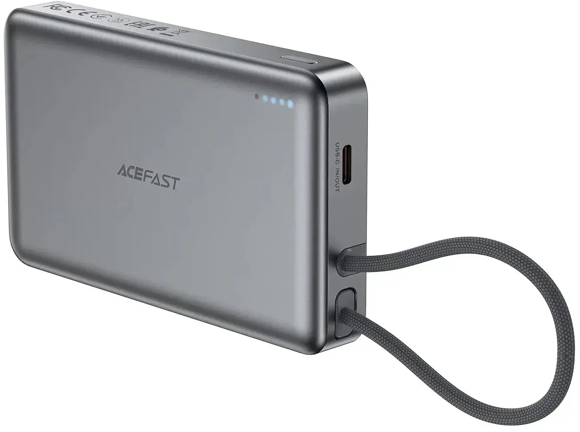 Павербанк Acefast Magnetic Wireless 10000mAh 22.5W M18 Black фото