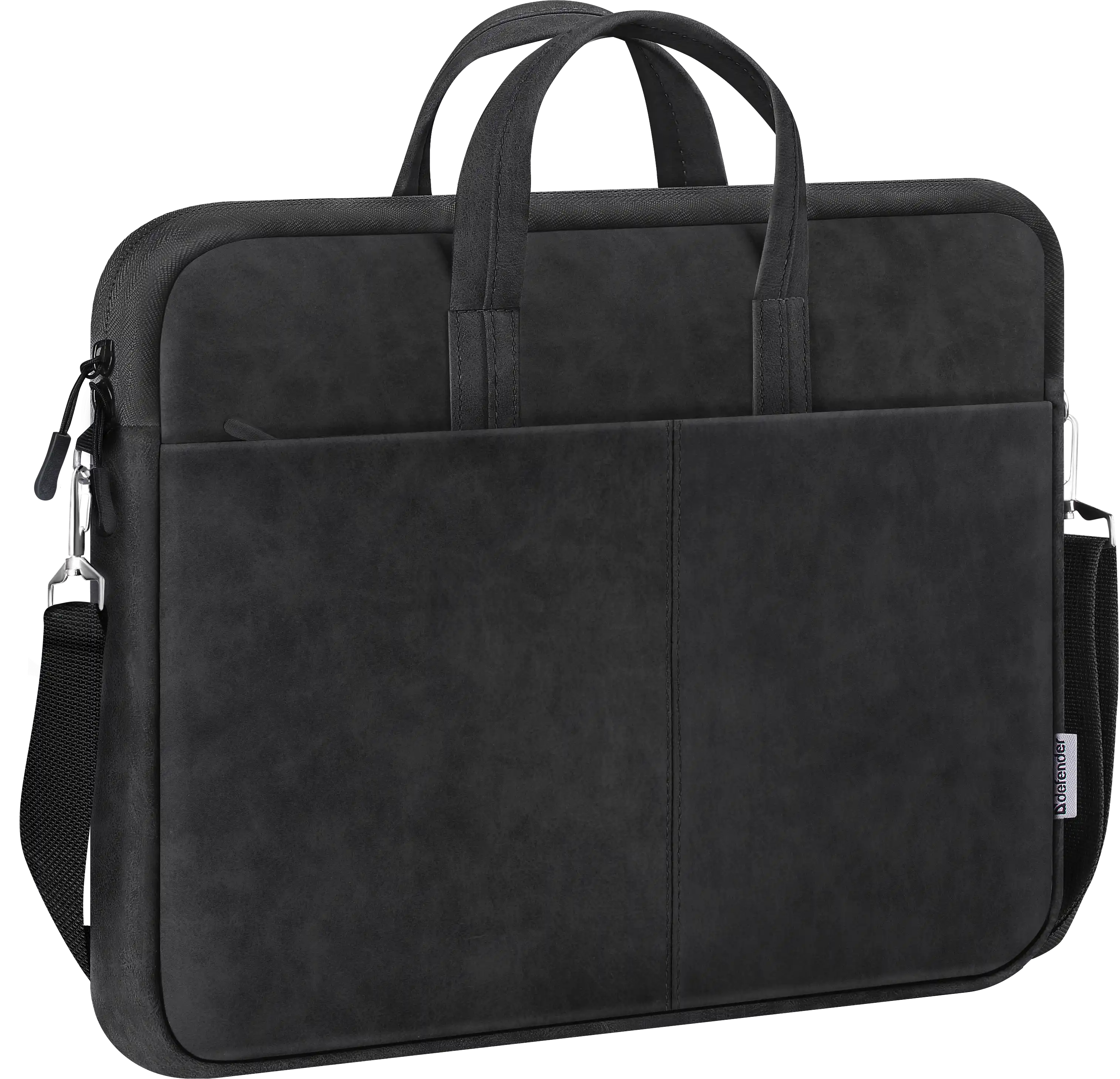 Сумка для ноутбука 15.6'' Defender PU шкіра, кишеня, чорна фото4