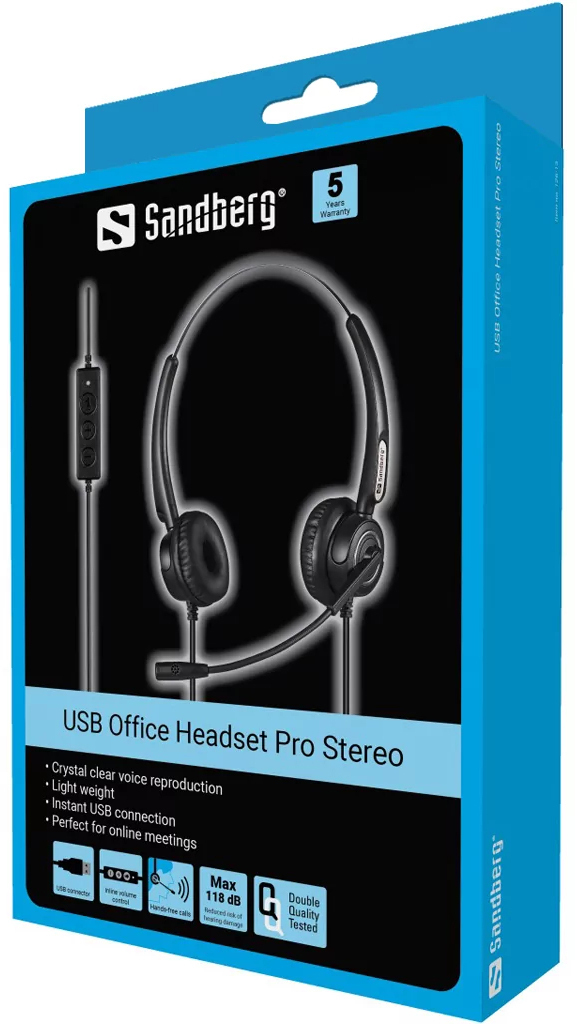 Наушники с микрофоном Sandberg USB Office Headset Pro Stereo фото3