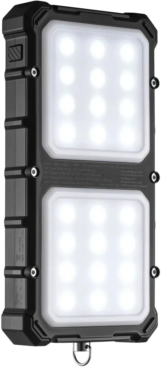 Павербанк Sandberg Solar Powerbank 10000 mAh, USB-A,USB-C фото