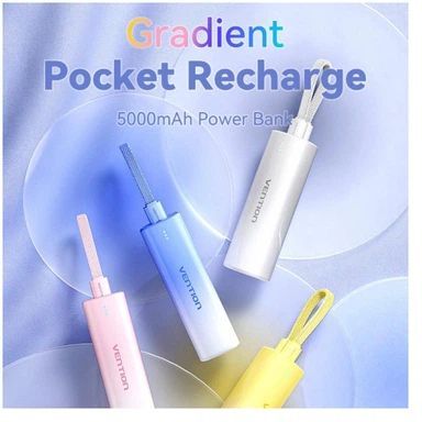 Павербанк Vention 5000mAh 20W PD Gradient Red фото2