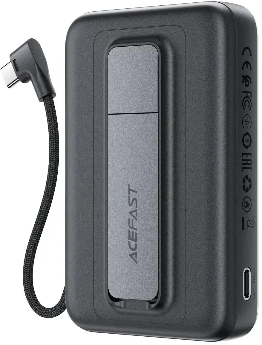 Павербанк Acefast Magnetic Wireless 10000mAh 22.5W M24 Metal Gray фото2