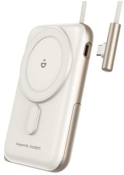 Павербанк Choetech Magnetic Wireless 10000mAh 20W PD White фото2