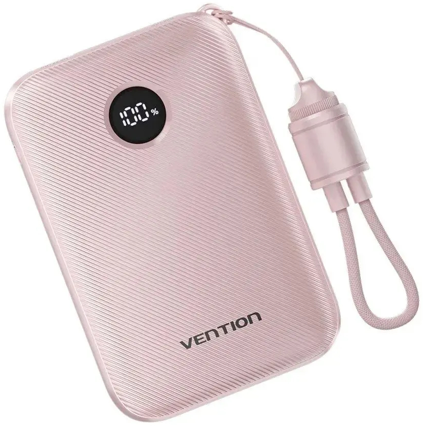 Павербанк Vention 10000mAh 22,5W PD, QC Pink фото