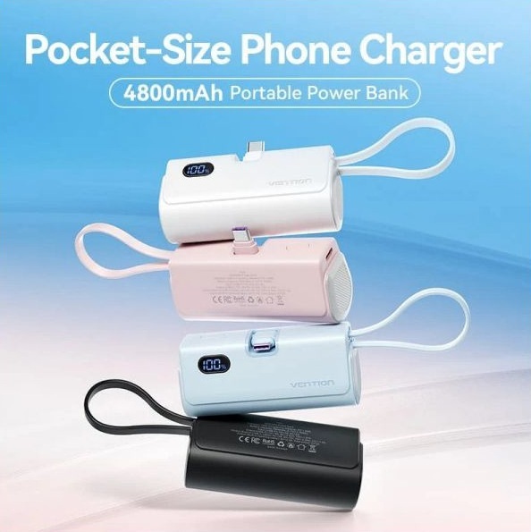 Павербанк Vention 4800mAh 22,5W PD White фото2