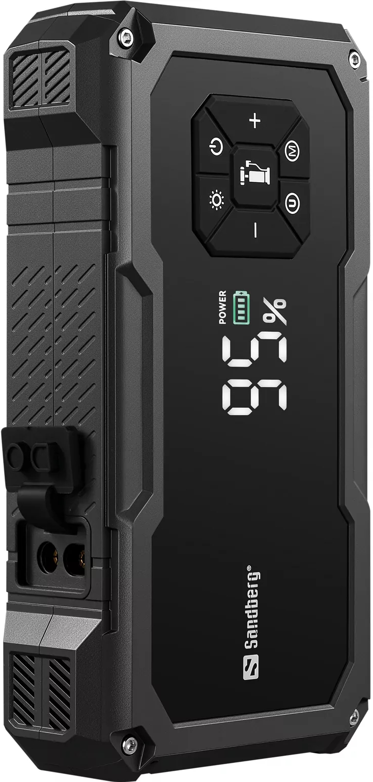 Павербанк Sandberg Car Jumpstarter TirePump 10000 USB-A, USB-C, дисплей фото