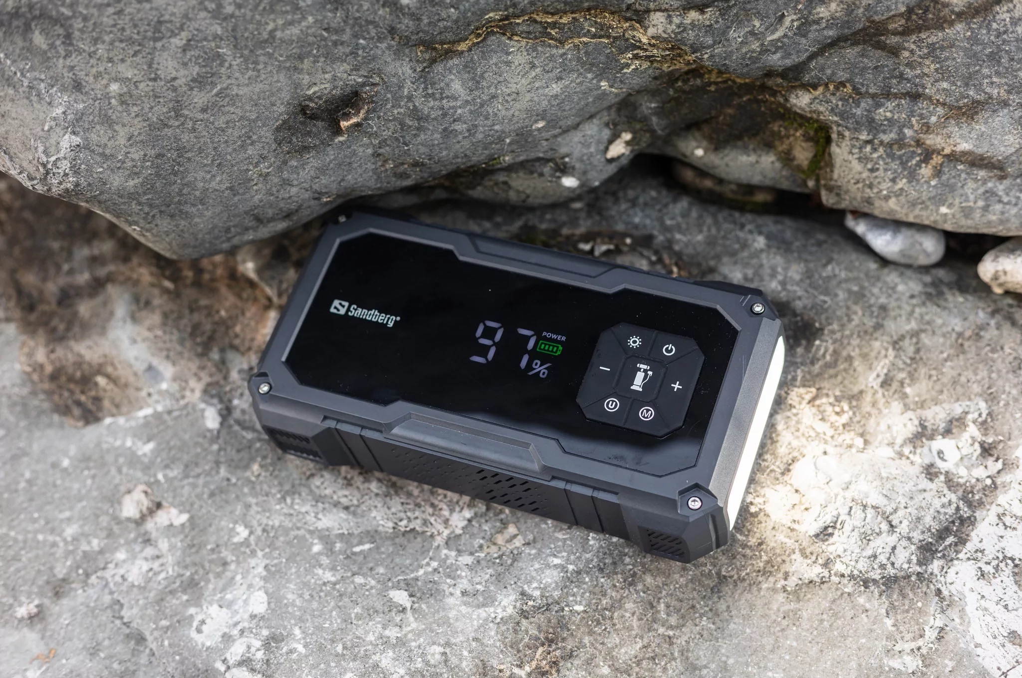 Павербанк Sandberg Car Jumpstarter TirePump 10000 USB-A, USB-C, дисплей фото
