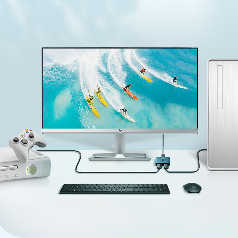Спліттер HP HDMI 1.4 UHD 4K/30Hz 3D HDCP 1080P (DHC--HD01v) фото