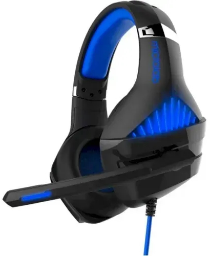 Навушники з мікрофоном Microlab G6 black+blue фото3