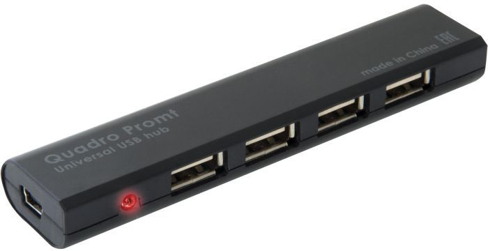 Хаб USB Hub Defender Quadro Promt USB 2.0, 4 порта фото2