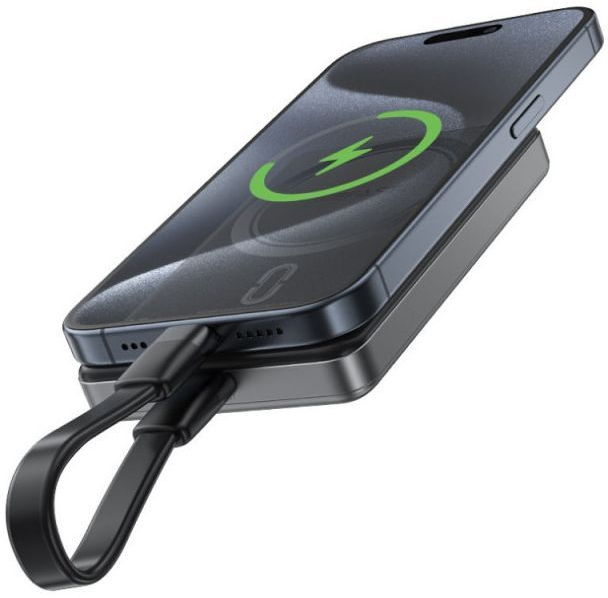 Павербанк Acefast 10000mAh 20W MagSafe PD,QC 3.0, wireless Black фото3