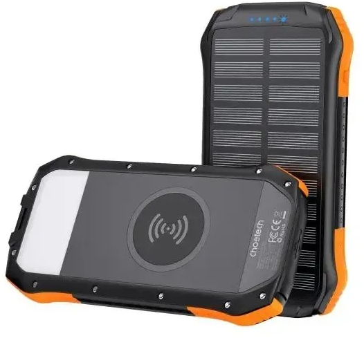 Павербанк Choetech 10000mAh 2USB-A,1xUSB-C Black-Orange фото3