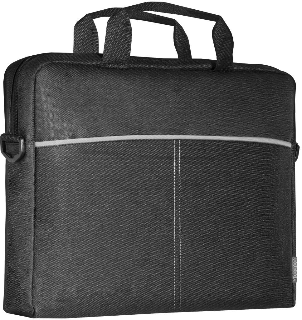Сумка для ноутбука Defender Lite 15.6'' з кишенею, чорно-сіра (26086_Defender) фото