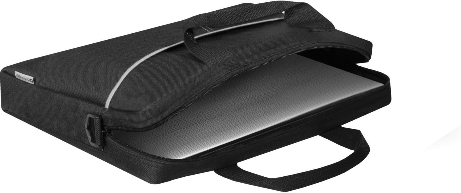 Сумка для ноутбука Defender Lite 15.6'' з кишенею, чорно-сіра (26086_Defender) фото