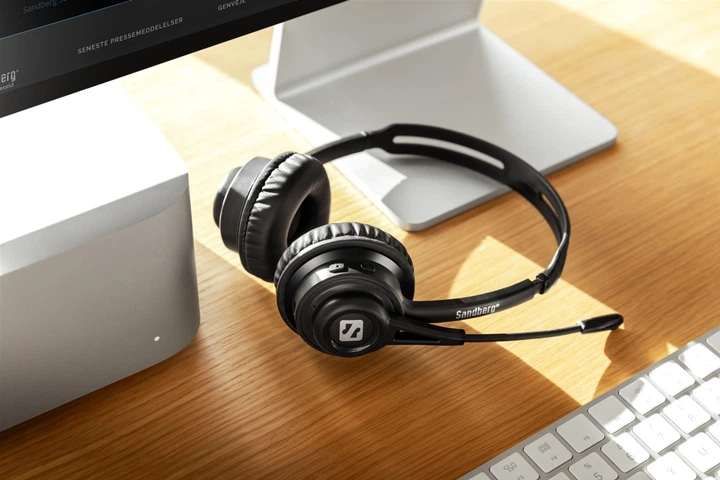 Наушники с микрофоном Sandberg Wireless Headset ANC+ENC фото