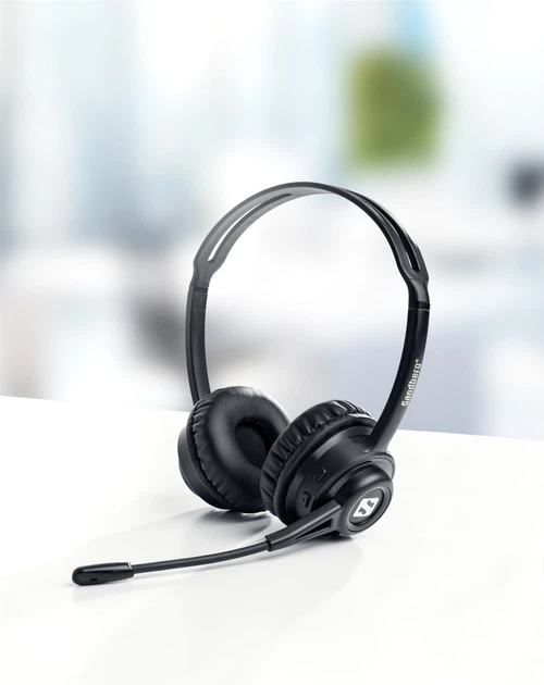 Наушники с микрофоном Sandberg Wireless Headset ANC+ENC фото