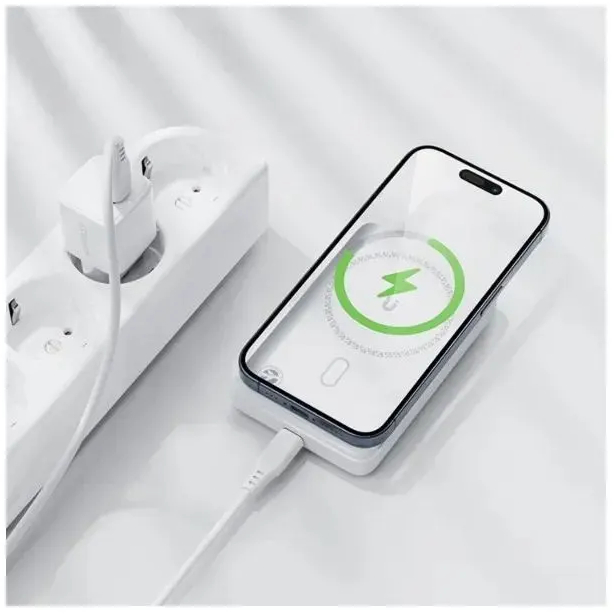 Павербанк Acefast Magnetic Wireless 10000mAh 20W PD M26 White фото5