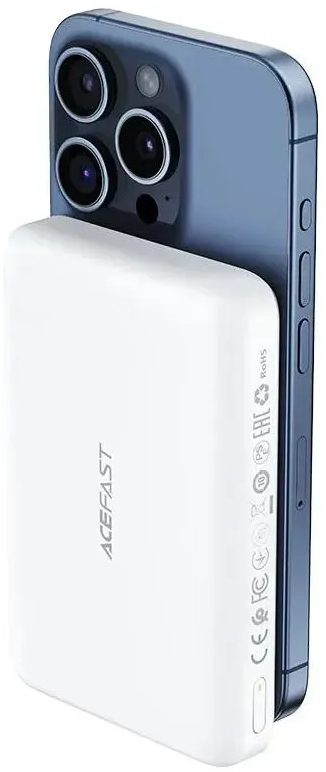 Павербанк Acefast Magnetic Wireless 10000mAh 20W PD M26 White фото4