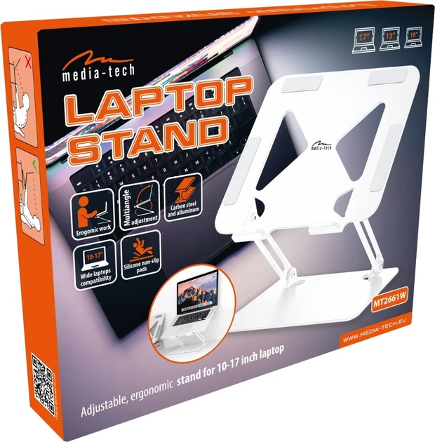 Подставка для ноутбука Laptop Stand 10-17" Media-Tech фото8
