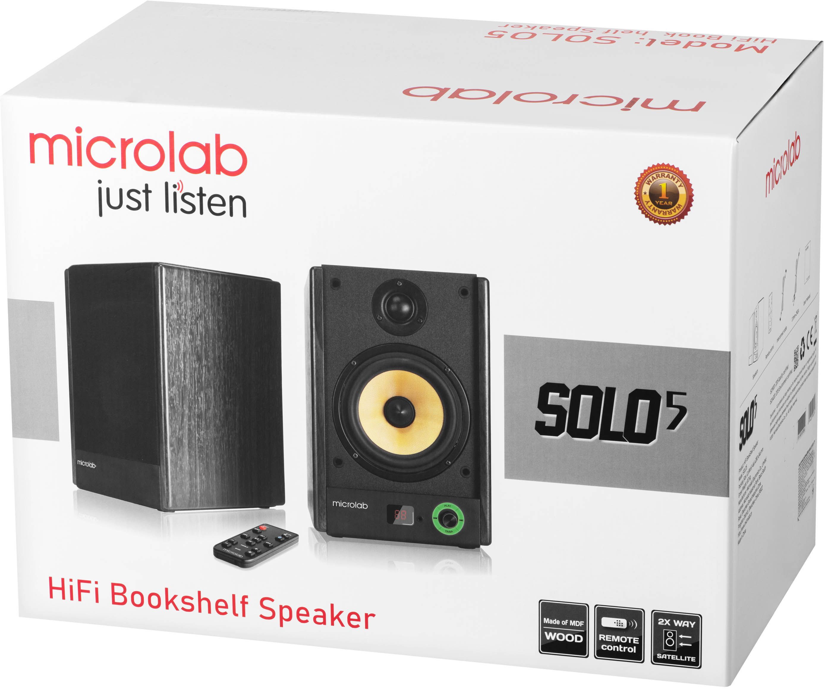 Акустика 2.0 Microlab SOLO 5, 90Вт, коричневая фото12