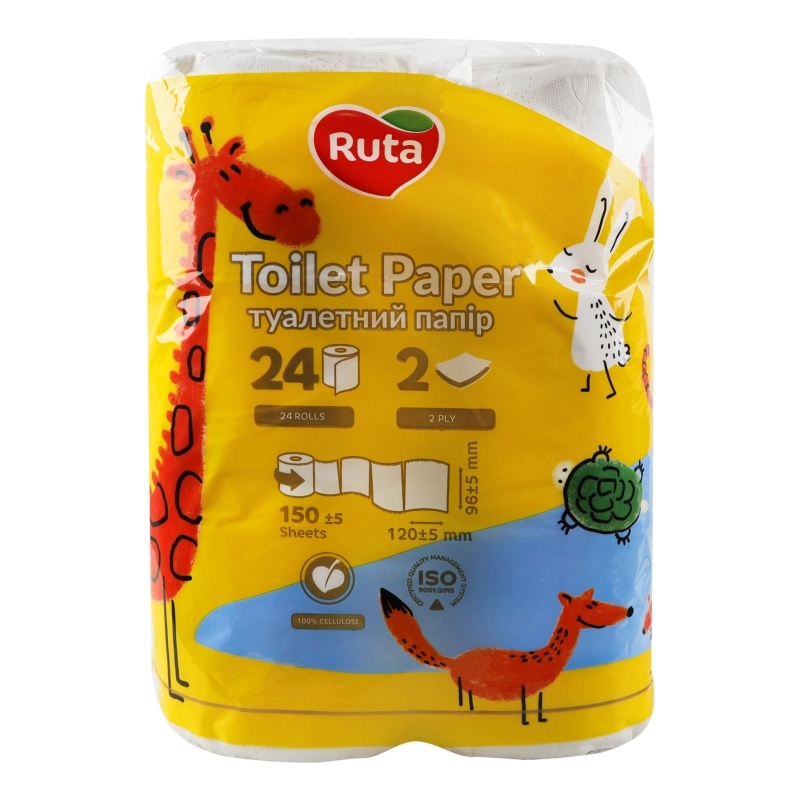 Туалетная бумага Ruta Kids 24 рул 2 ш фото3