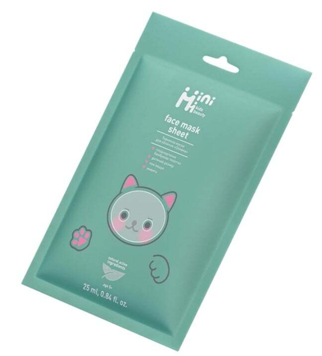 Тканевая маска для лица Minimi kids beauty Оливка 25 мл фото2