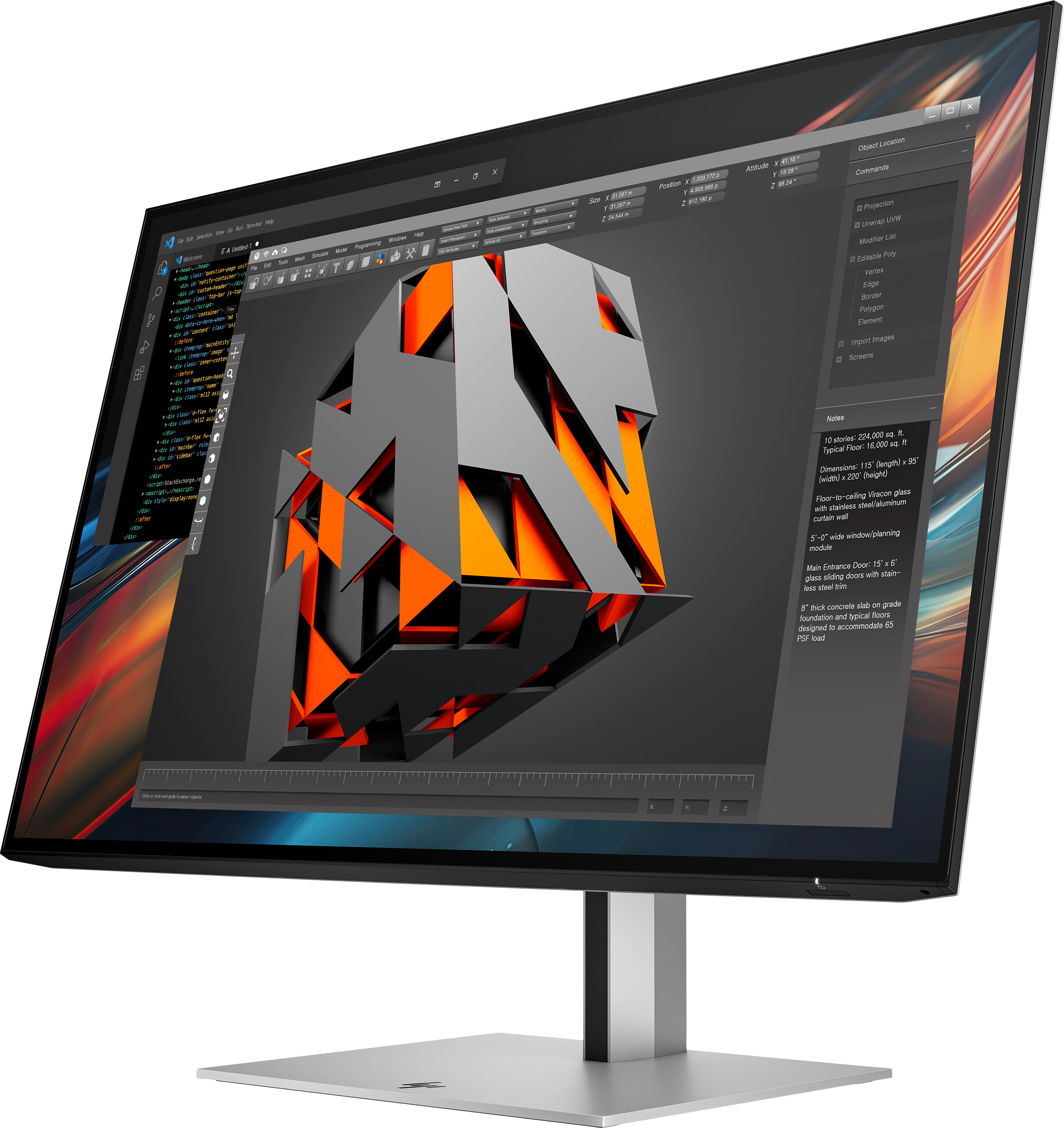 Монитор 24" HP S7 Pro 8Y2F7AA фото3
