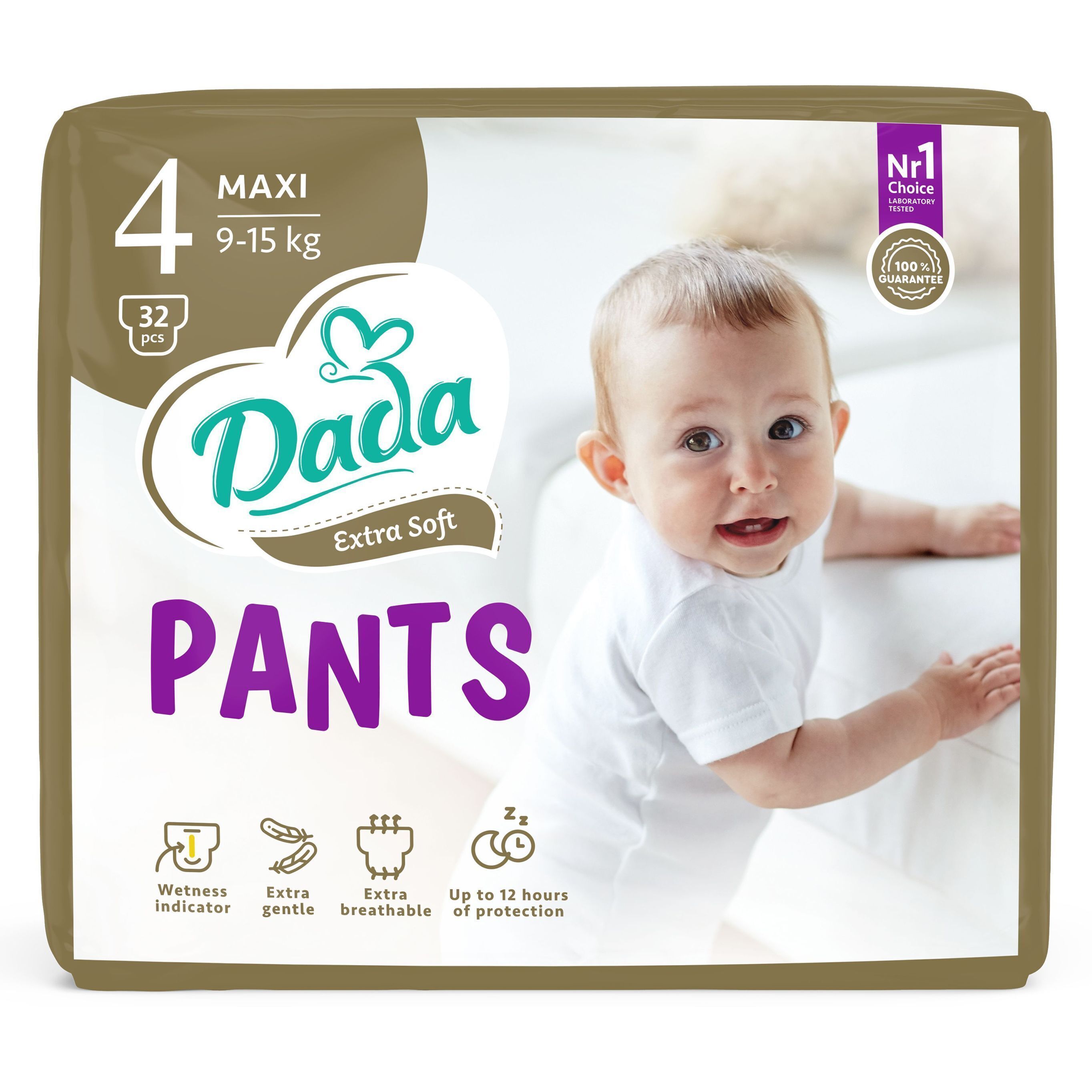 Трусики-підгузки Dada Extra Soft 4 Maxi (9 – 15 кг) 32 шт. фото2