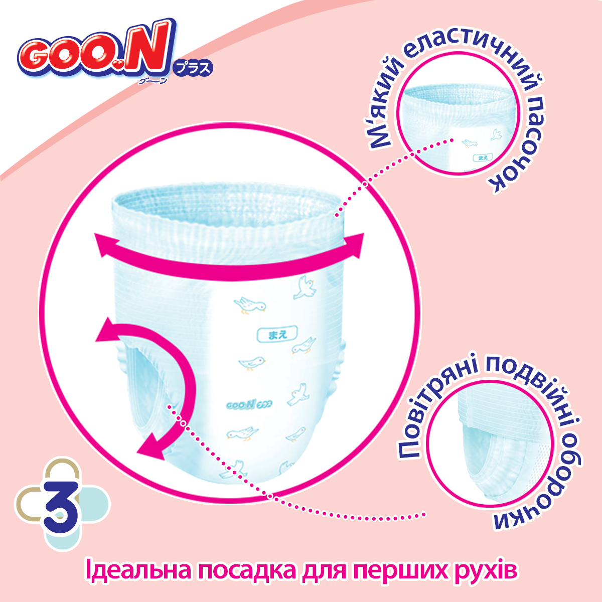 Трусики-подгузники Goo.N Plus ХXL (13-25 кг) 28 шт. для детей унисекс (21000634) фото