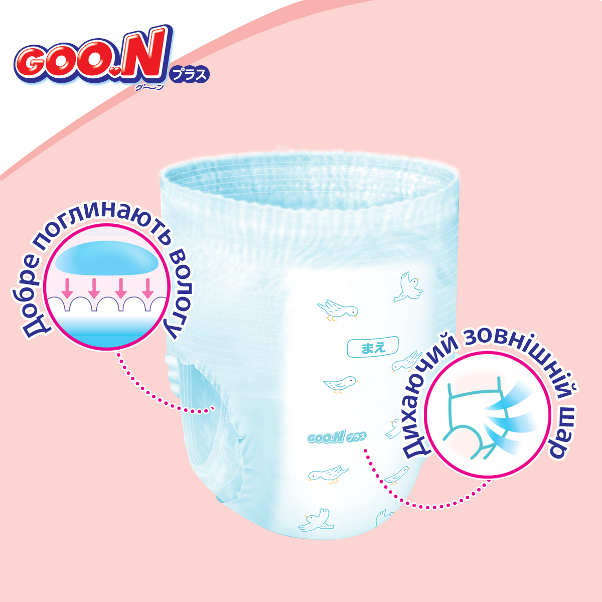 Трусики-подгузники Goo.N Plus ХXL (13-25 кг) 28 шт. для детей унисекс (21000634) фото