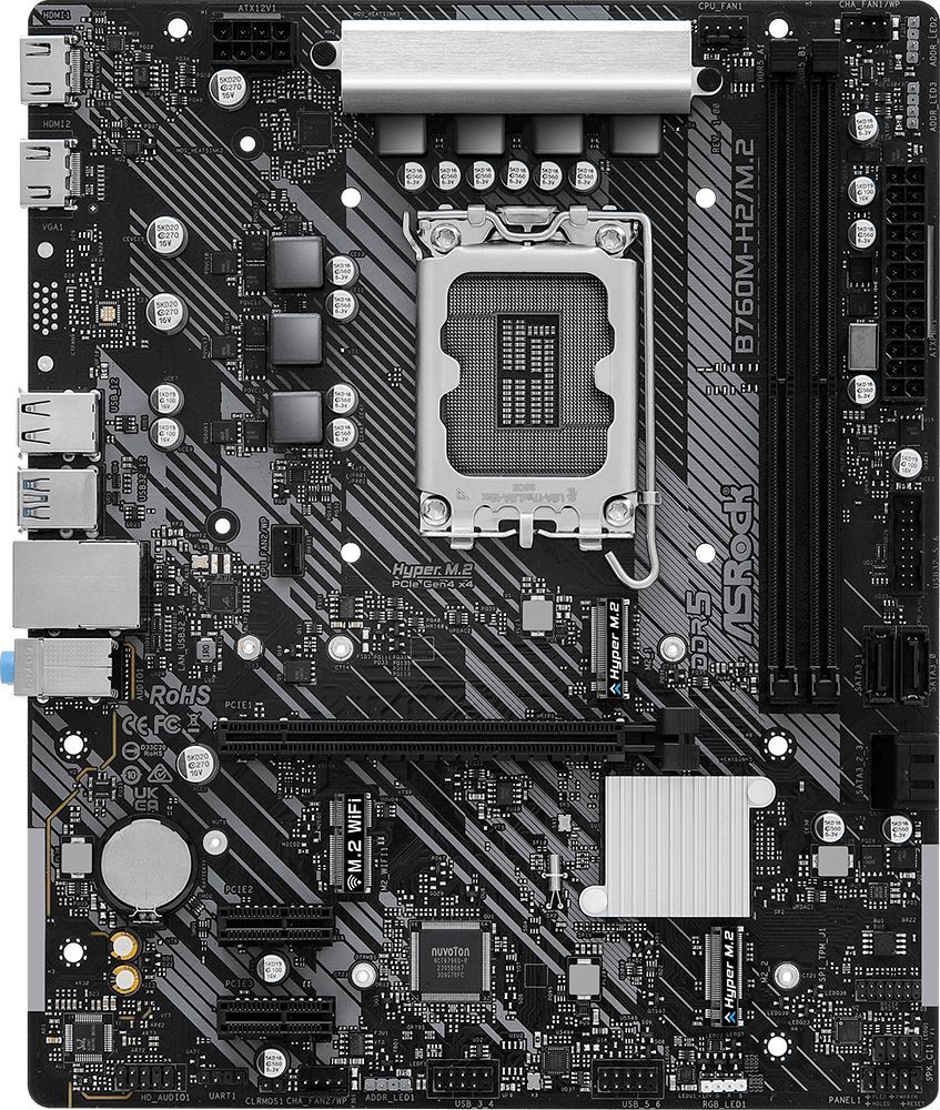 Материнская плата ASRock B760M-H2/M.2 фото2