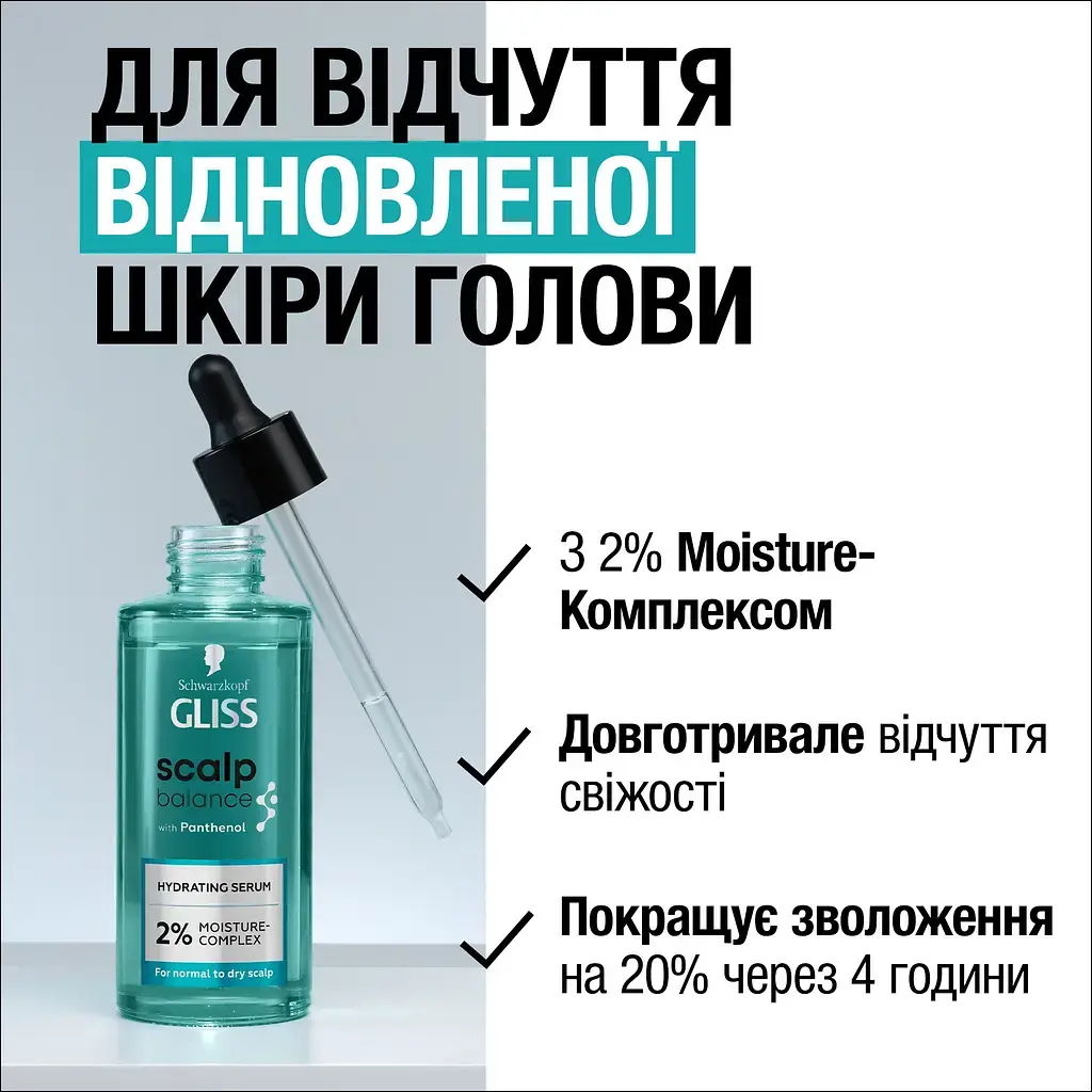 Зволожувальна сироватка Gliss Scalp Balance 100 мл фото6