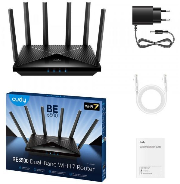 Маршрутизатор Cudy WR6500, BE6500 Gigabit Wi-Fi 7 Router фото